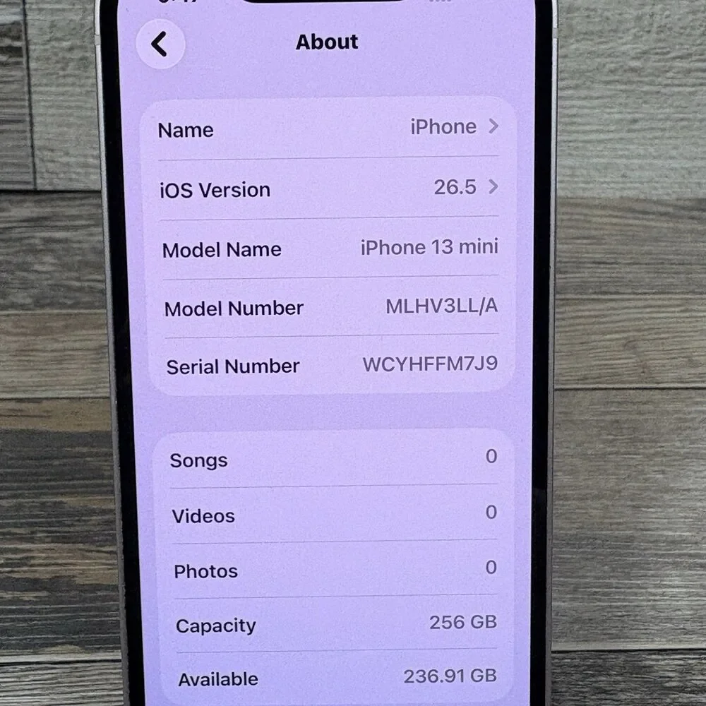 Factory Unlocked Apple iPhone 13 Mini 256 GB PINK  81% Battery Maximum Capacity
